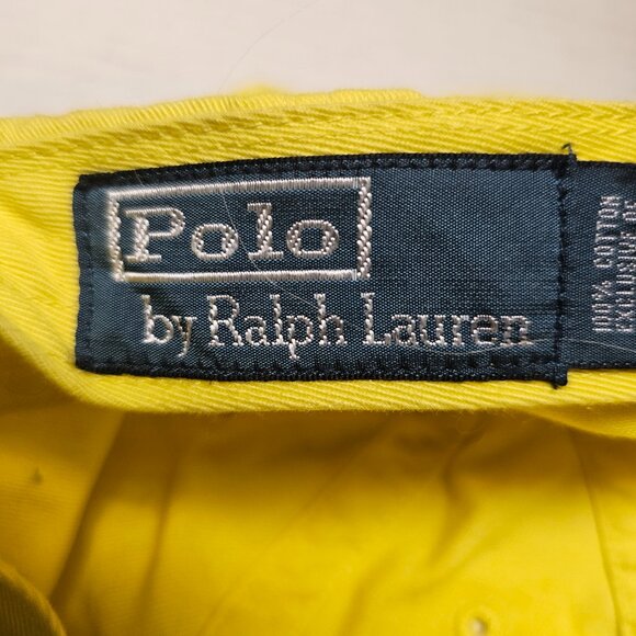 Bright Sunshine Yellow Polo Ralph Lauren Hat Cap Womens Mens Blue Pony Logo main image 11